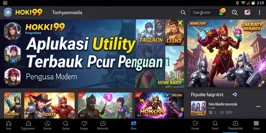 Screenshot utama HOKI99 menunjukkan antarmuka yang bersih dan mudah digunakan.